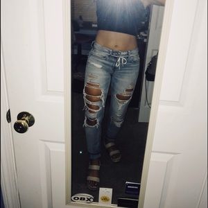 AMERICAN EAGLE: TOM-GIRL JEANS